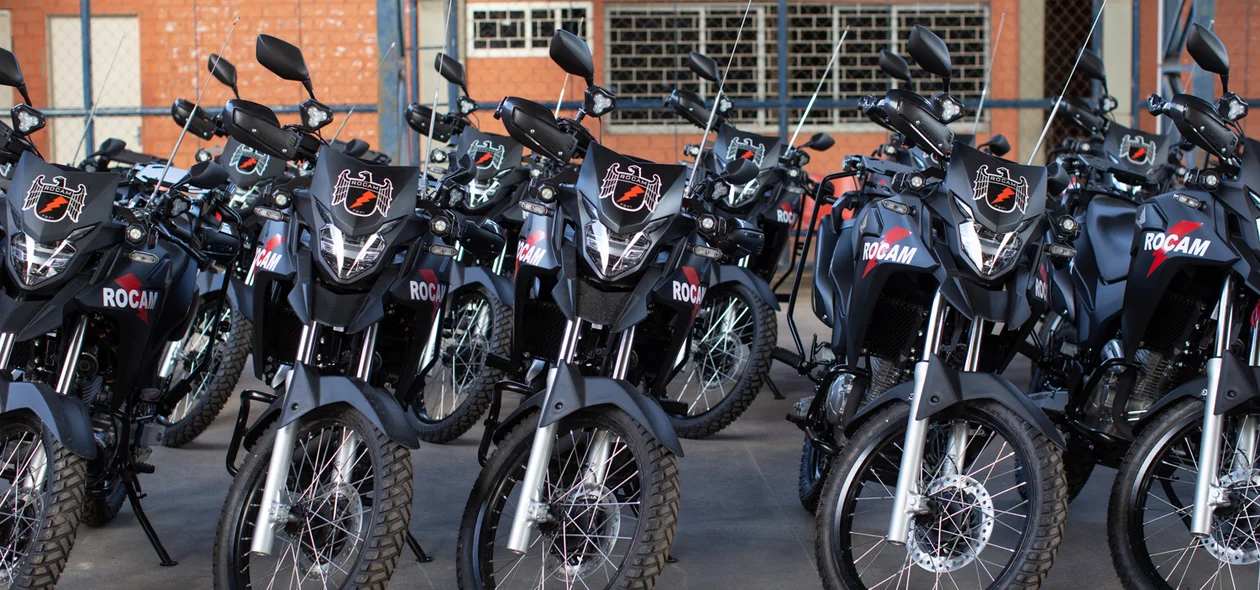 Motos que serão usadas pela ROCAM