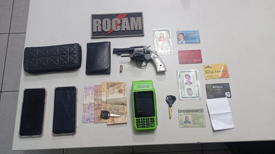 Objetos encontrados com a dupla