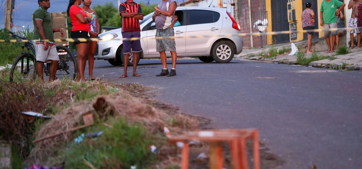 Populares assustados com o fato