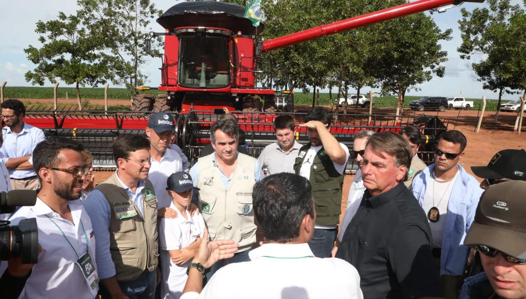 Presidente Jair Bolsonaro e os ministros no Piauí