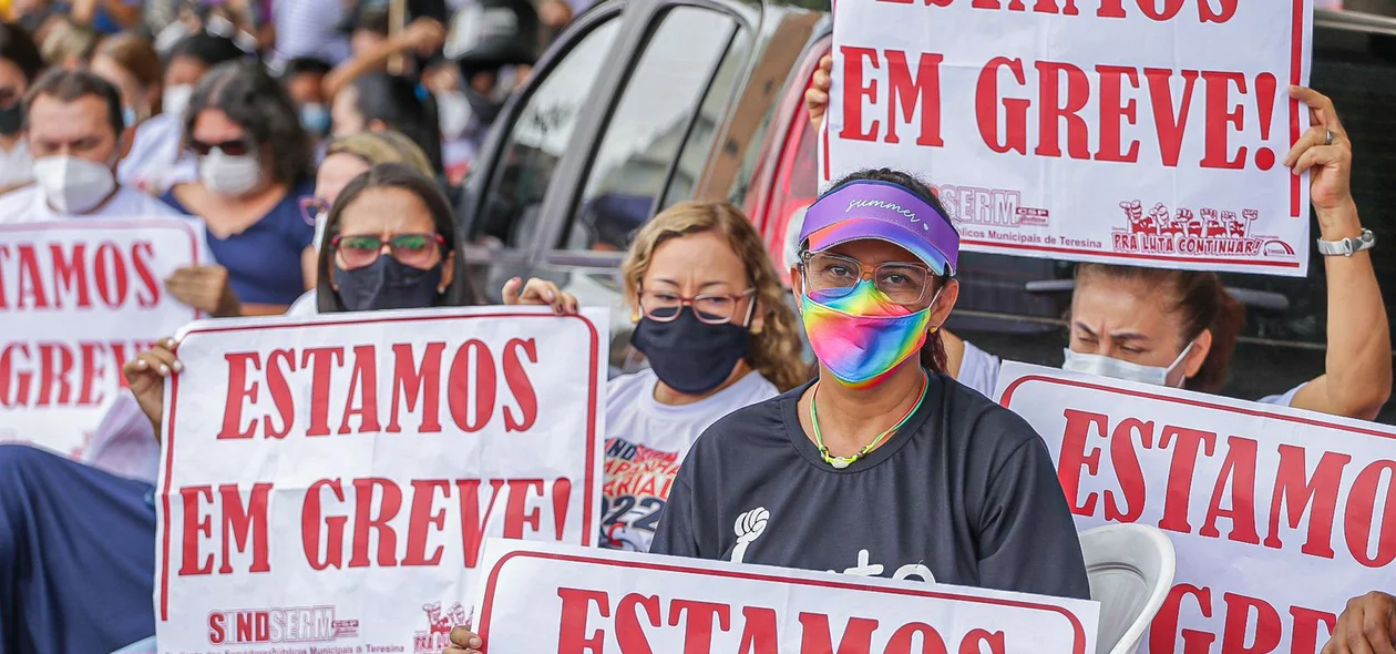 Professores em greve