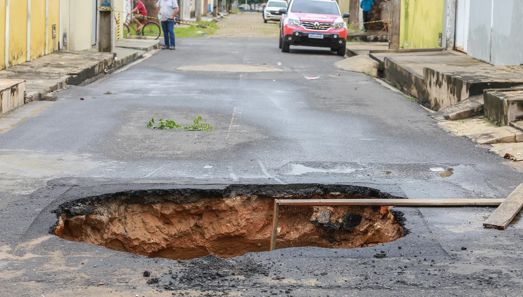 Rua do bairro Dirceu