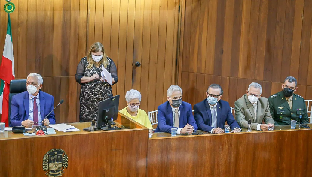 Themístocles Filho, Regina Sousa e outras autoridades