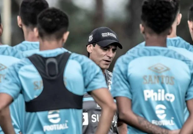 Time do Santos nos treinamentos