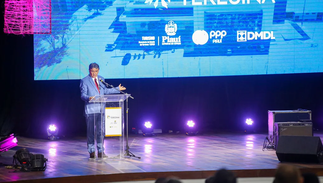 Wellington Dias discursa na solenidade de reinauguração do Centro de Convenções de Teresina