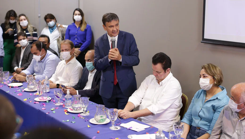 Wellington Dias no evento do PSD