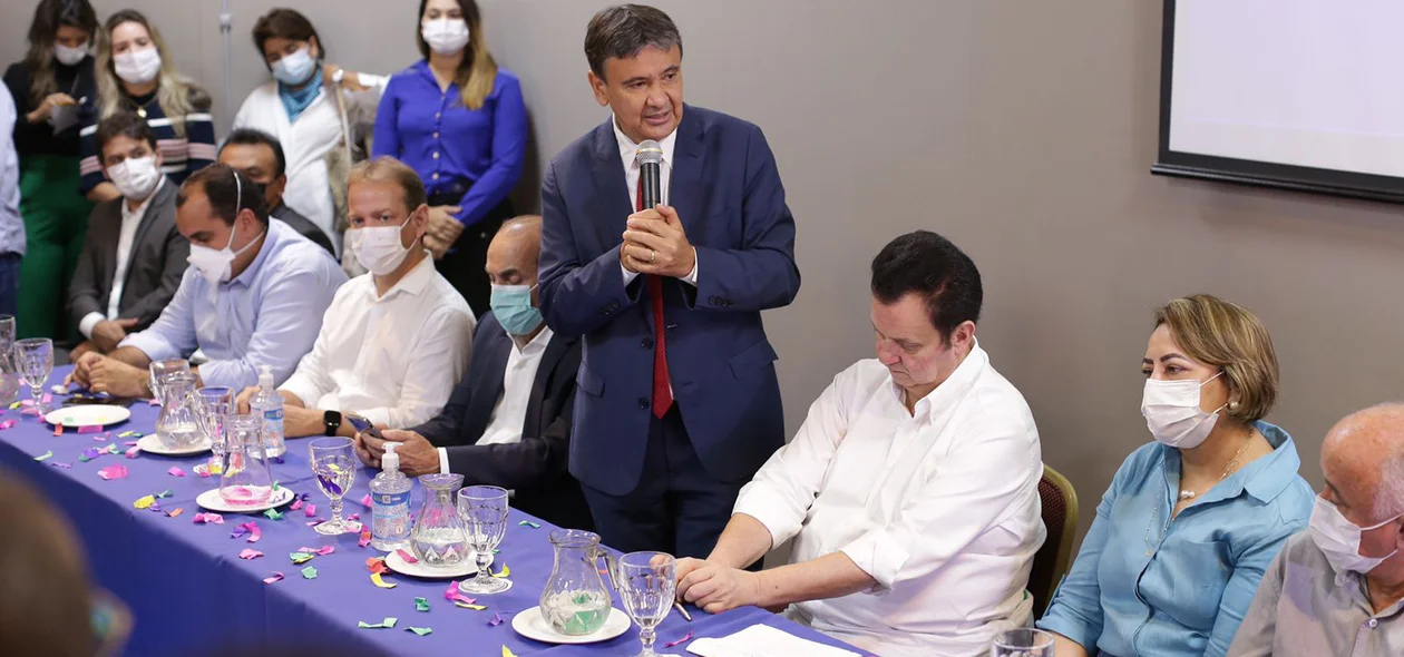 Wellington Dias no evento do PSD