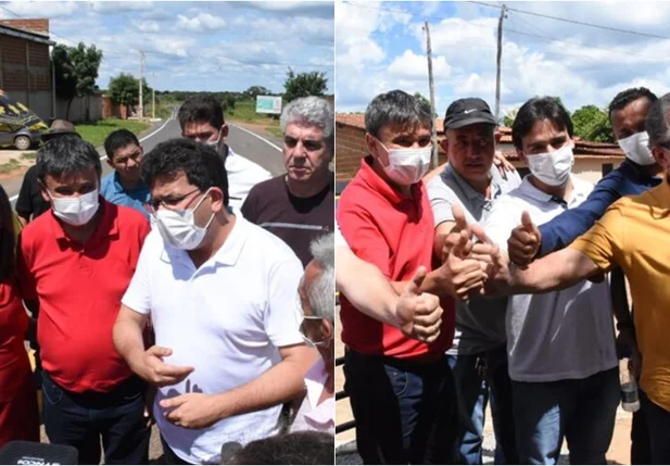 Wellington inaugura obra em Avelino Lopes