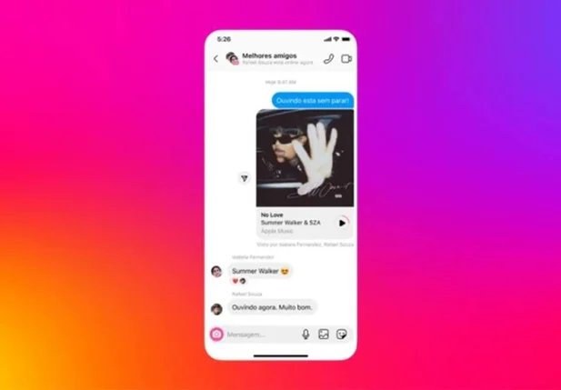 Atualização do Instagram