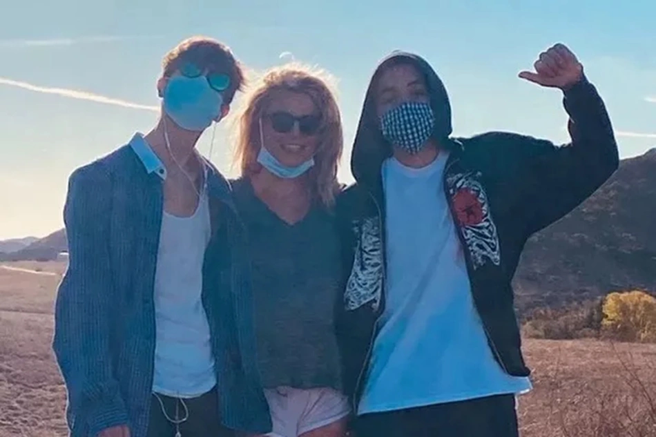 Britney e os filhos, Jayden e Sean