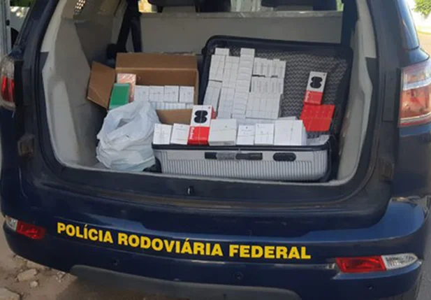 Carga de eletrônicos apreendida em Picos