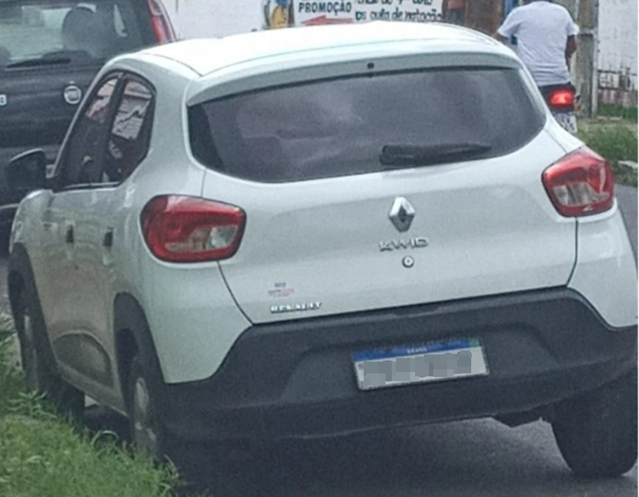 Carro do acusado de importunação sexual