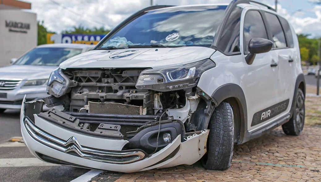 Carro envolvido no acidente