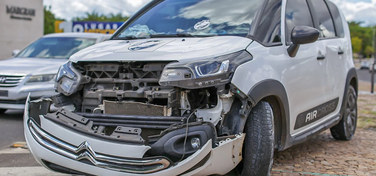 Carro envolvido no acidente