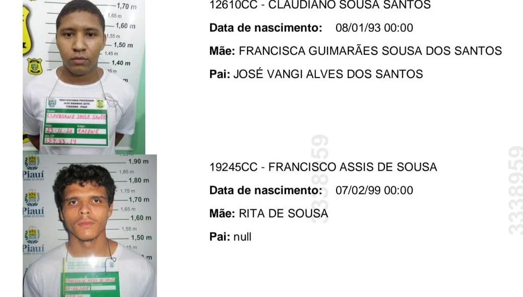 Claudiano Sousa Santos e Francisco Assis de Sousa