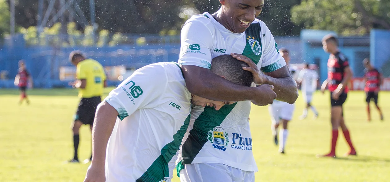 Comemoração dos jogadores