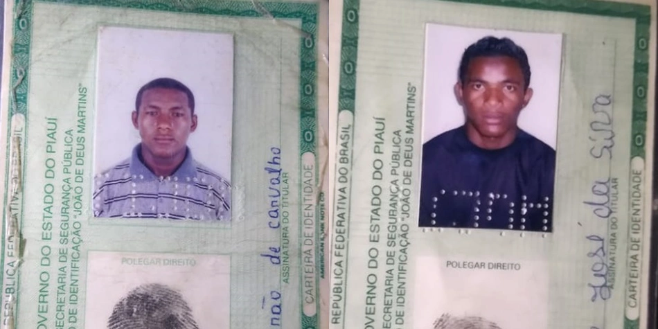 Dario Arão de Carvalho e Eluilson José da Silva