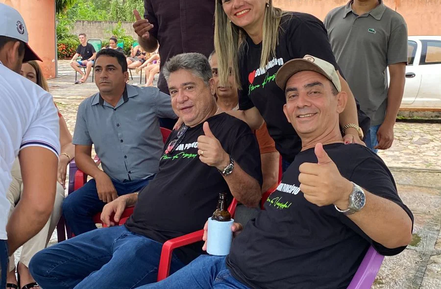 Deputado participando das festividades em comemoração do aniversário de  Bom Princípio