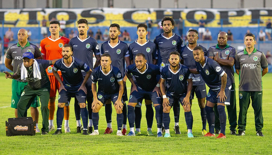 Equipe inicial do Altos na estreia do Brasileirão Série C na temporada 2022