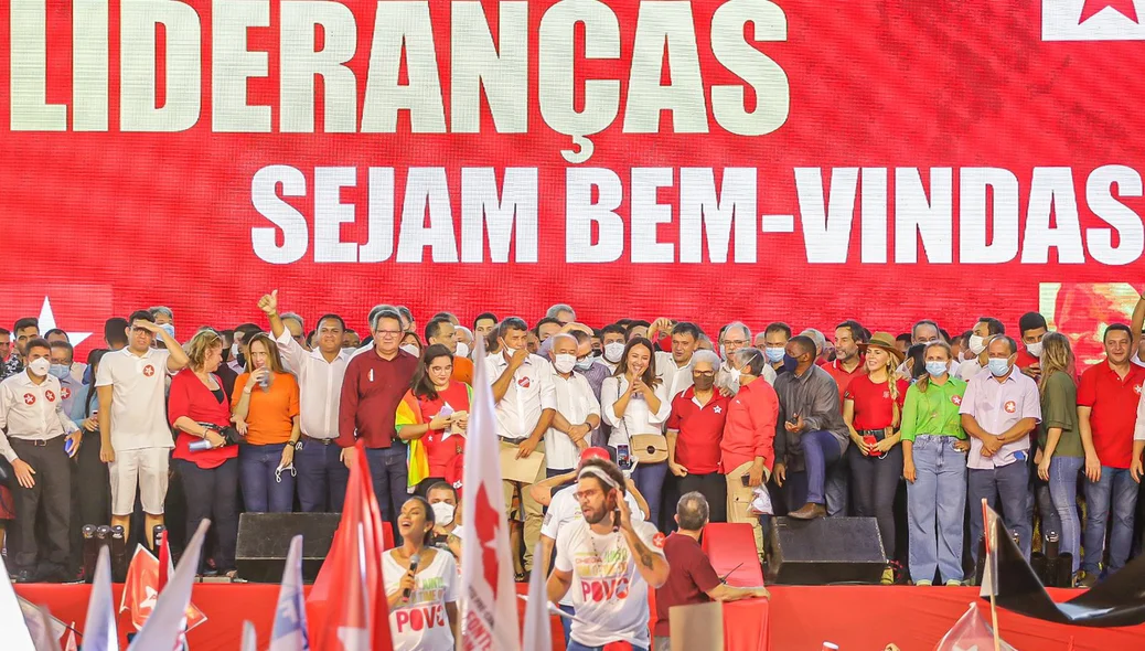Evento de lançamento das pré-candidaturas de Wellington Dias e Rafael Fonteles