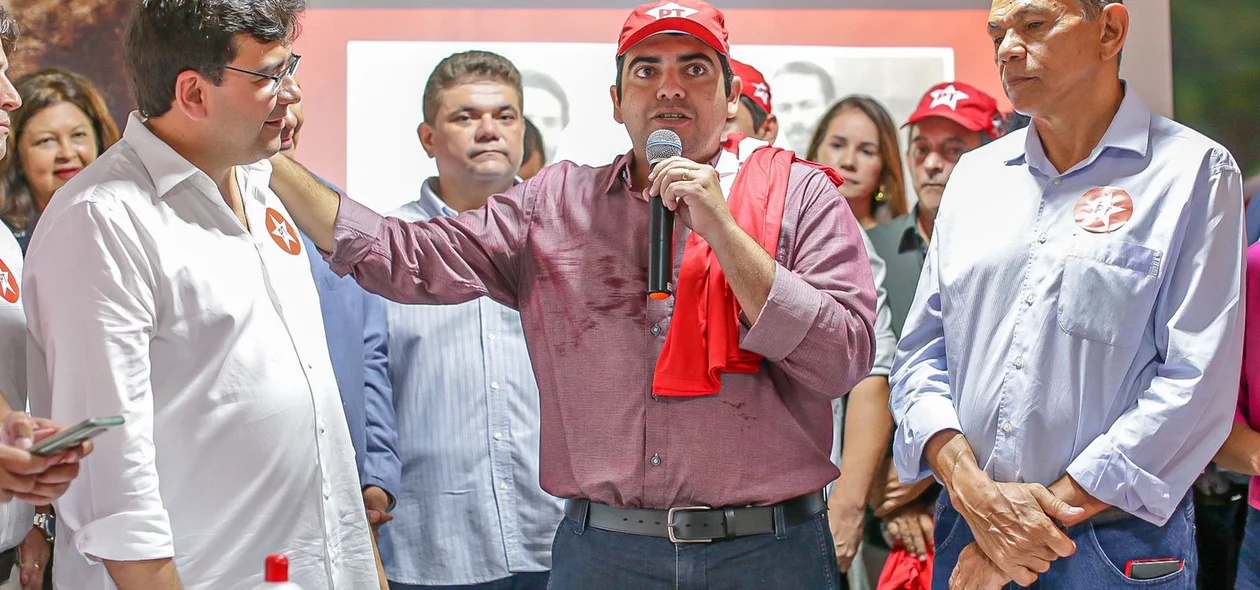 Felipe Ribeiro, Prefeito de Cajuiero da praia durante seu pronunciamento