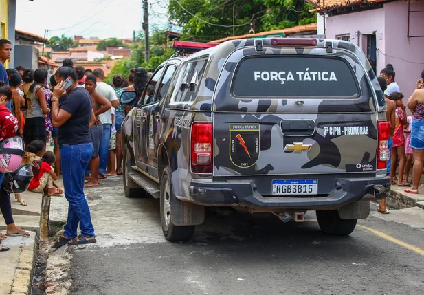 Força Tarefa no local do crime