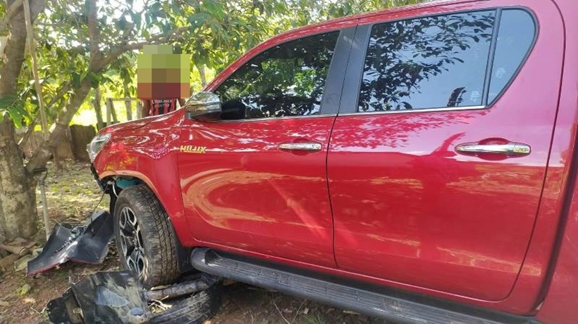 Hillux da vítima utilizada pelos criminosos
