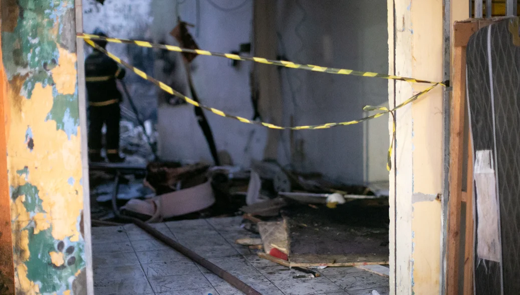 Incêndio em loja