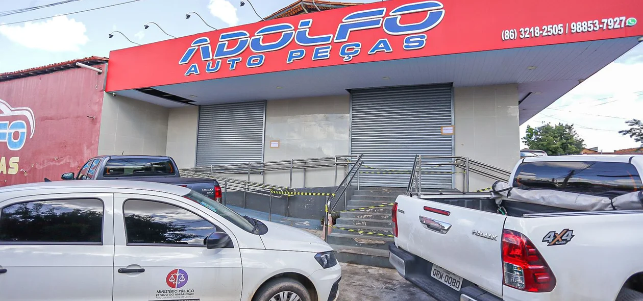 Intedição de lojas do empresário Adolfo Pablo