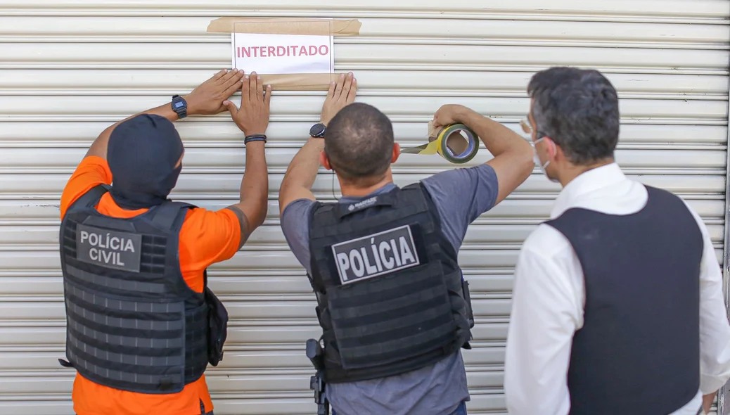 Interdição da loja