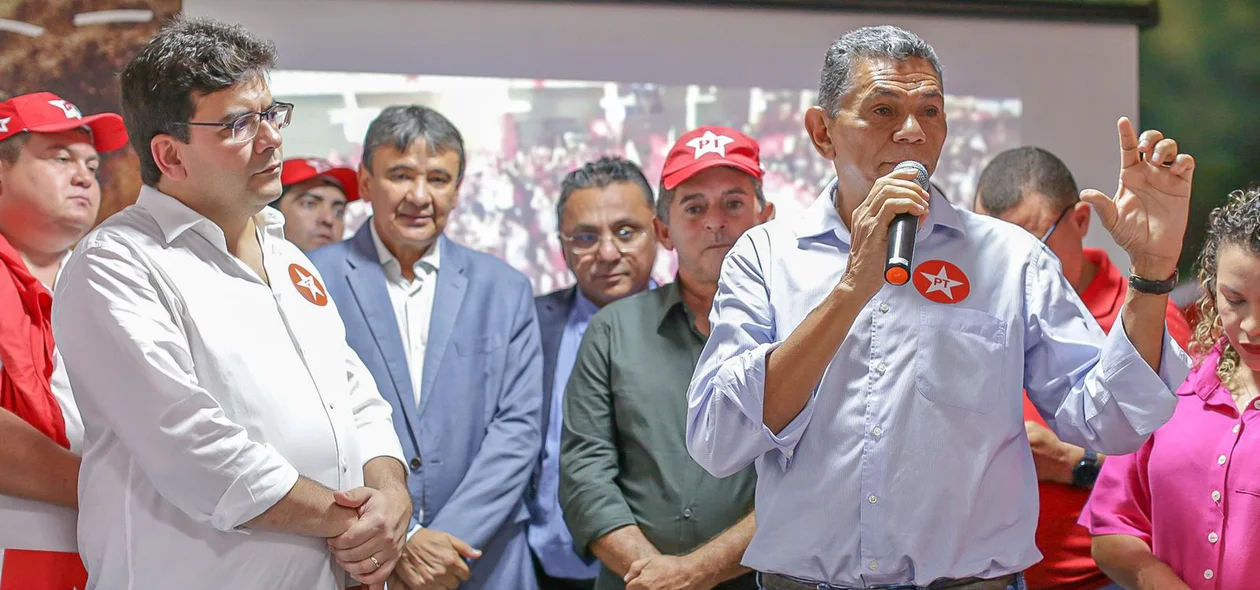 João de Deus durante seu pronunciamento