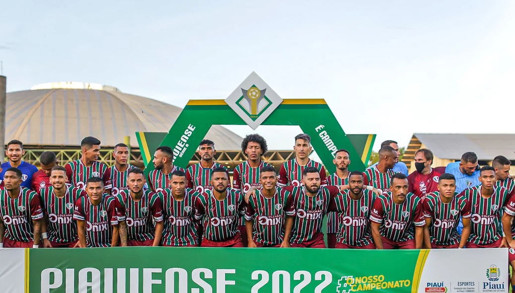 Jogadores do Fluminense-PI