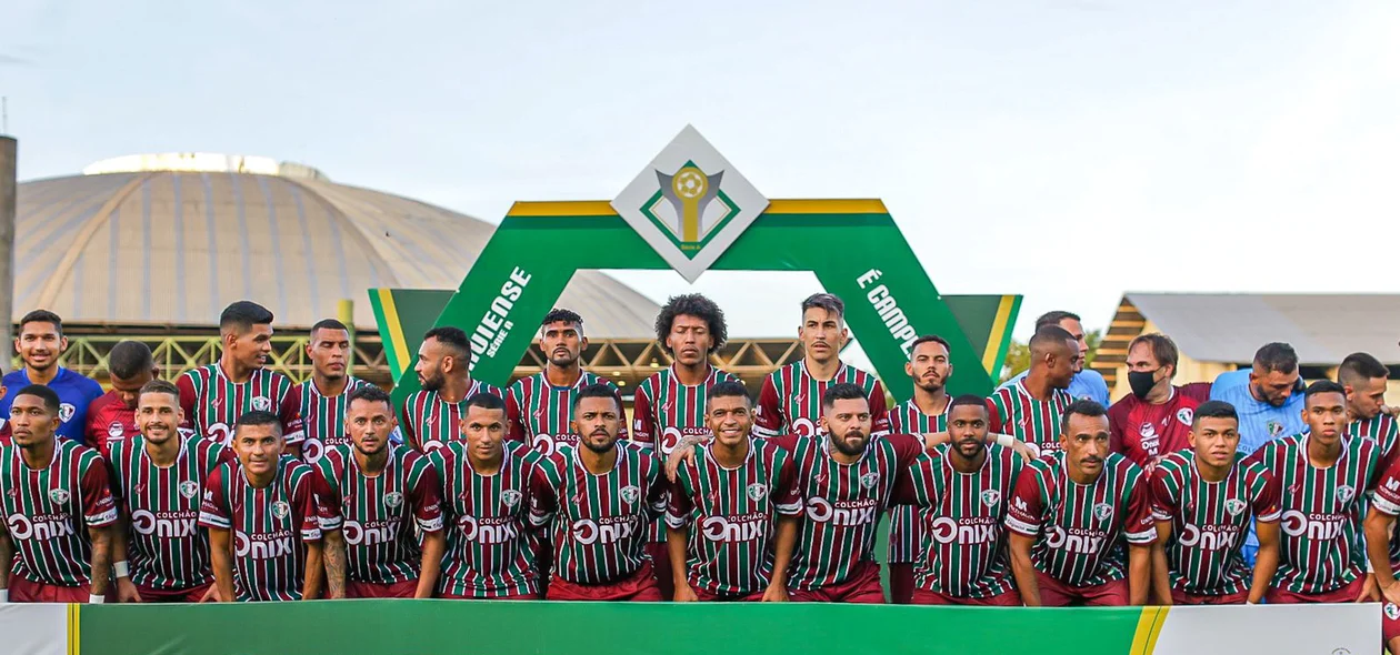 Jogadores do Fluminense-PI