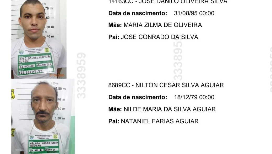 José Danilo Oliveira Silva e Nilton Cesar Silva Aguiar