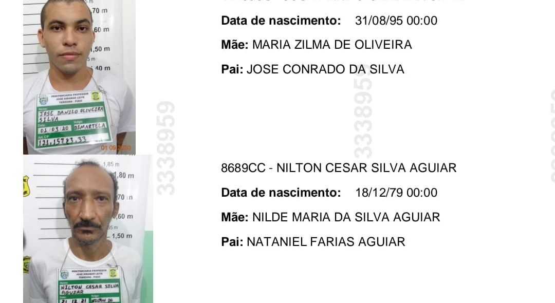 José Danilo Oliveira Silva e Nilton Cesar Silva Aguiar