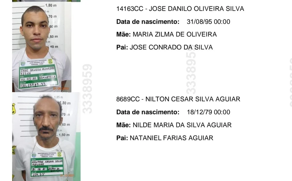 José Danilo Oliveira Silva e Nilton Cesar Silva Aguiar
