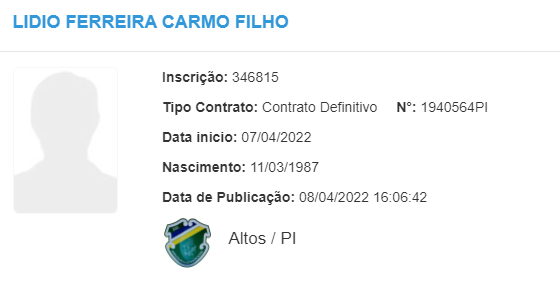 Lídio tem nome publicado no BID da CBF
