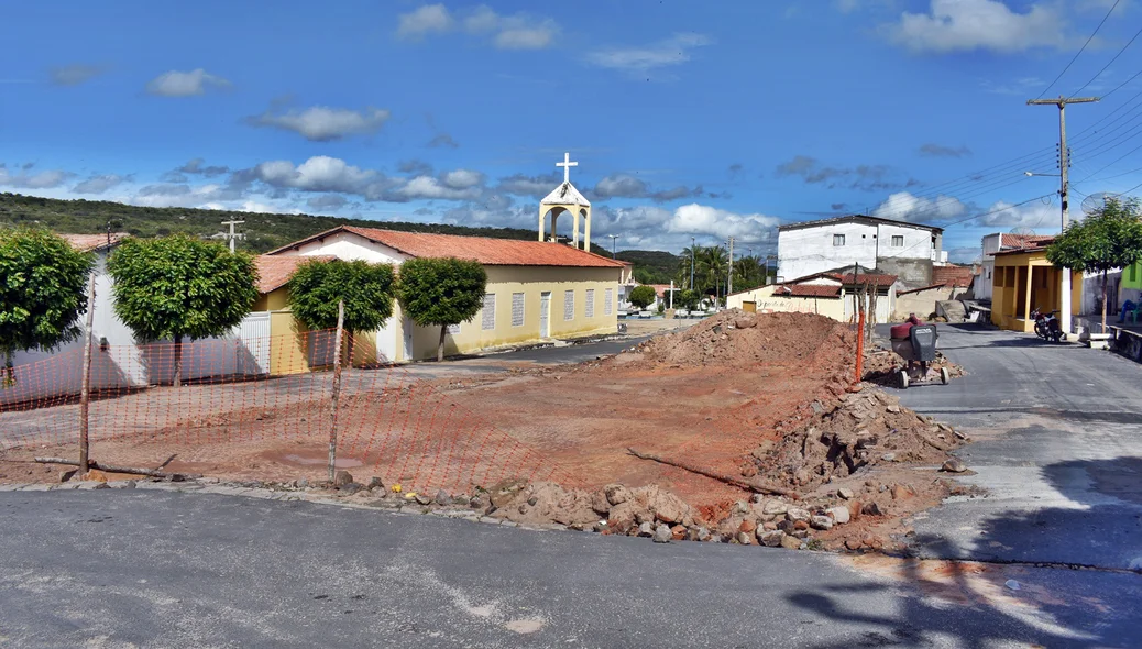 Local onde está sendo contruído o mercado público