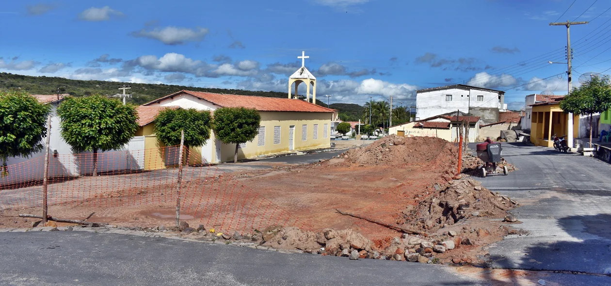 Local onde está sendo contruído o mercado público