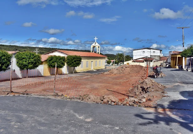 Local onde está sendo contruído o mercado público