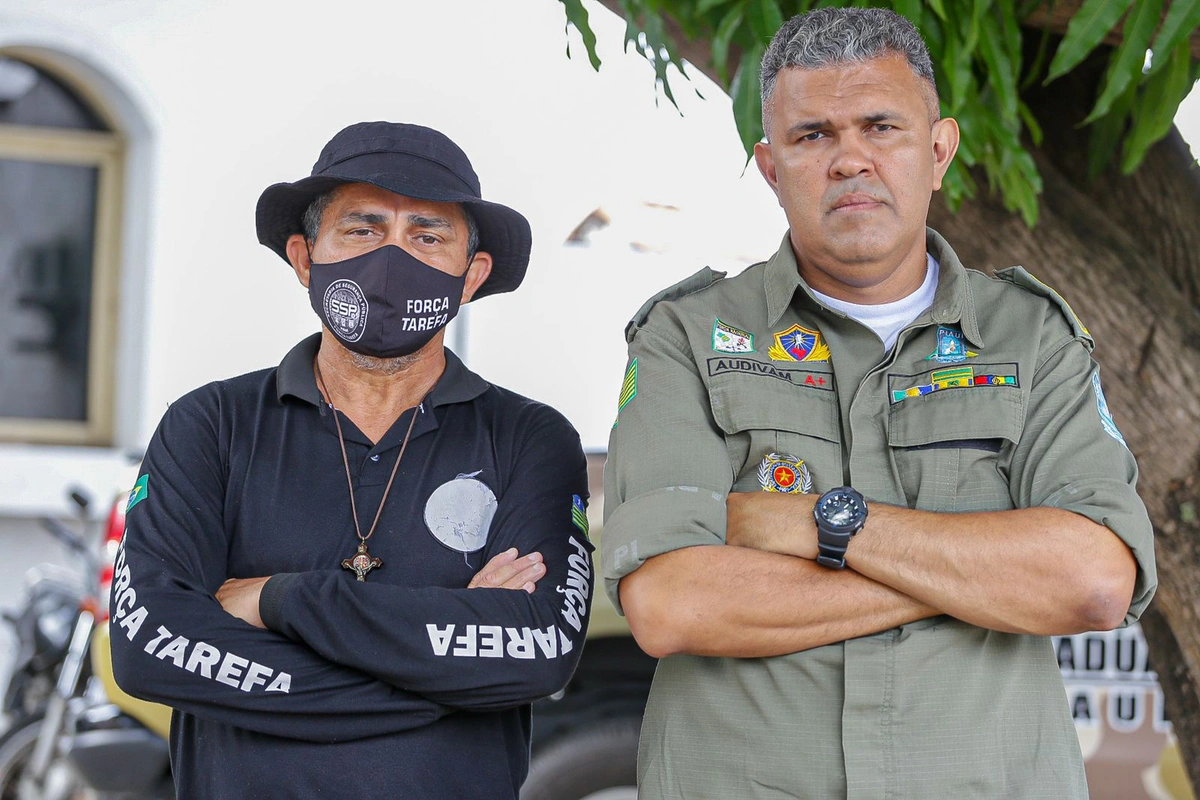 Major Aldivam Nunes e Hilton Barbosa