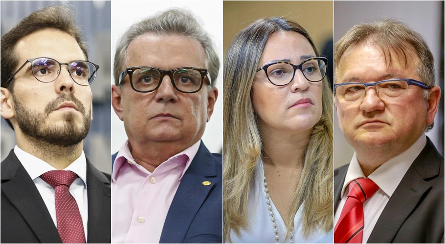 Marcos Aurélio, Flávio Nogueira, Rejade Dias e Merlong