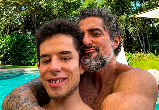 Marcos Mion e filho Romeo