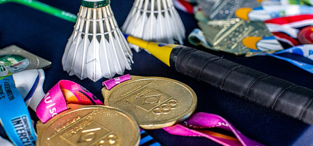 Medalhas dos atletas de badminton