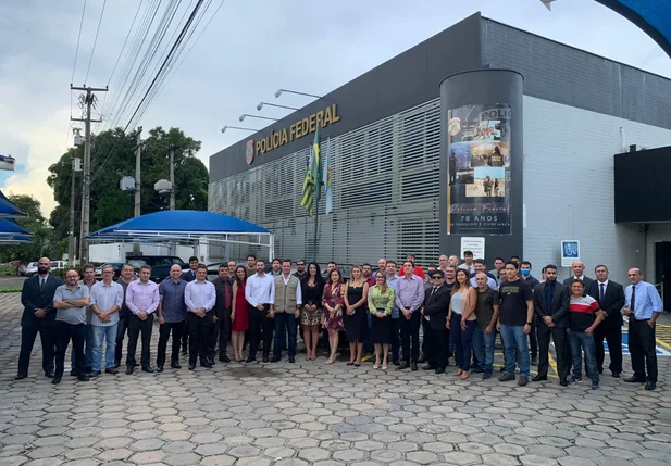 Ministro da Justiça, Anderson Torres, na Polícia Federal em Teresina