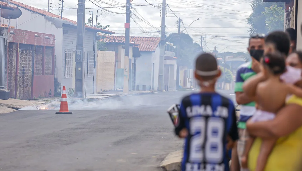 Moradores ficaram assustado com o com o ocorrido