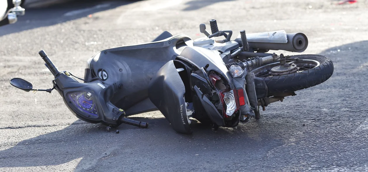Motocicleta da vítima