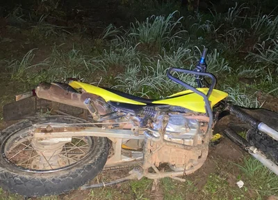 Motocicleta da vítima