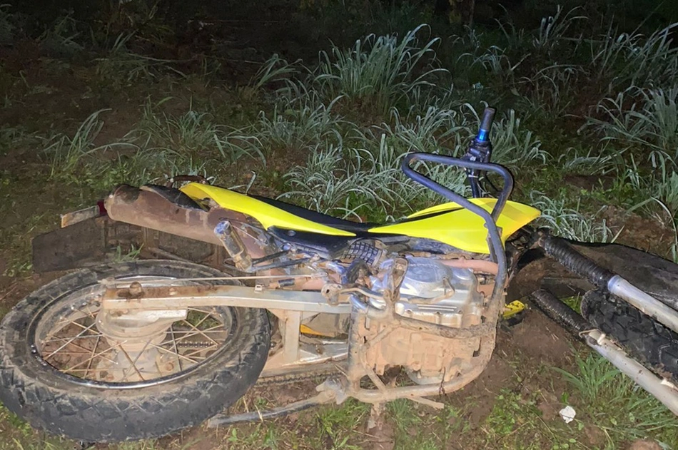 Motocicleta da vítima