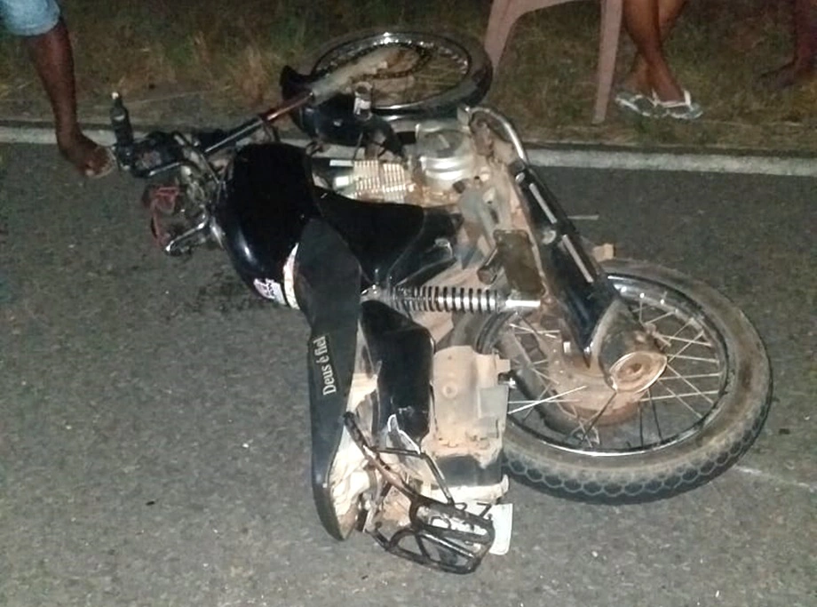 Motocicleta da vítima